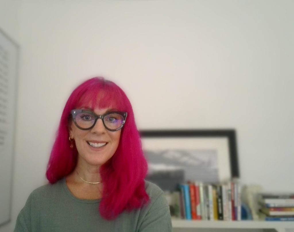 AMW Pink hair glasses